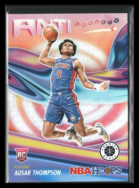 2023-2024 NBA Hoops Premium Stock #8 Ausar Thompson Anti Gravity Holo Rookie