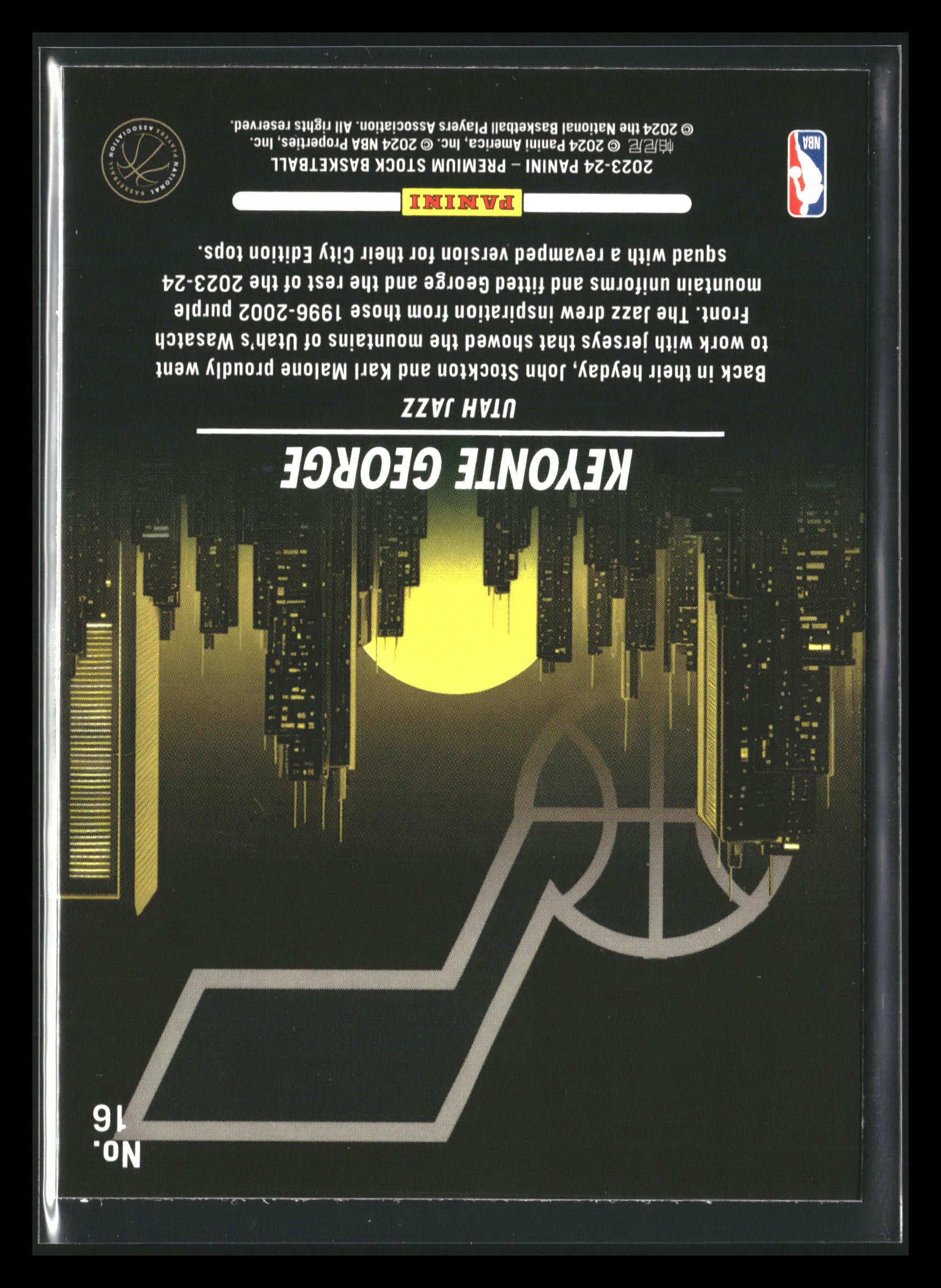 2023-24 Panini NBA Hoops Premium Stock Keyonte George City Edition RC