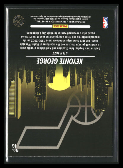 2023-24 Panini NBA Hoops Premium Stock Keyonte George City Edition RC