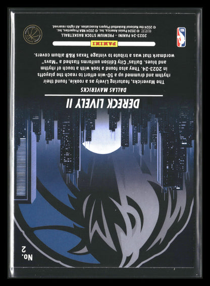 Dereck Lively II 2023-24 NBA Hoops Premium Stock RC City Edition #2 Mavericks