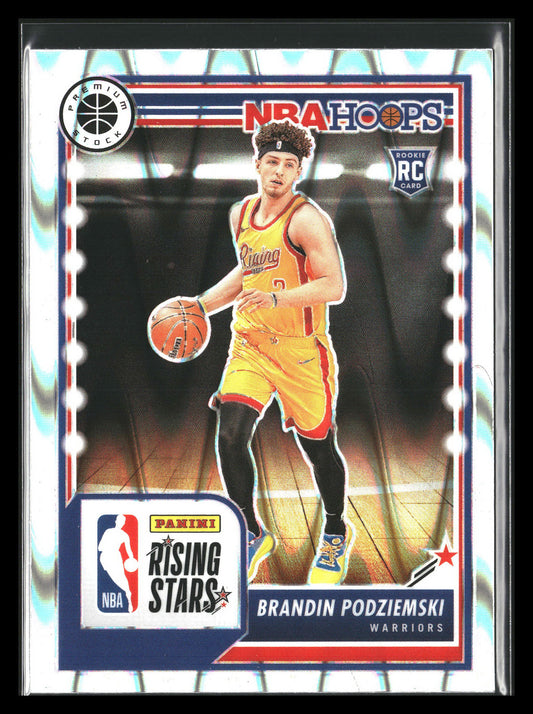 2023-24 Nba Hoops Premium Stock Seismic Rising Stars Brandin Podziemski RC