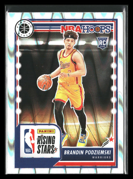 2023-24 Nba Hoops Premium Stock Seismic Rising Stars Brandin Podziemski RC