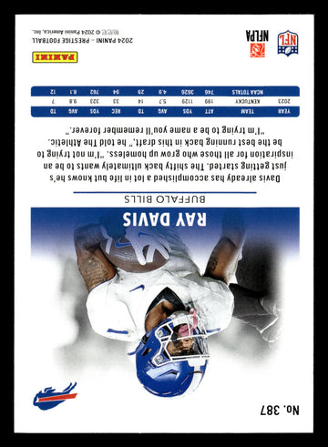 
2024 Panini Prestige #387 Ray Davis