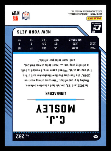 2024 Donruss #262 C.J. Mosley