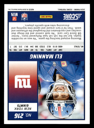 
2024 Score #216 Eli Manning