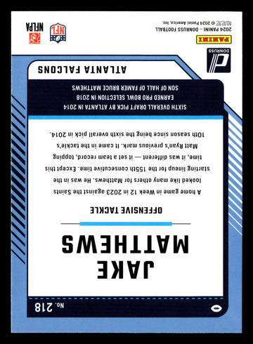2024 Donruss #218 Jake Matthews