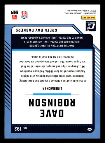 2024 Donruss #192 Dave Robinson