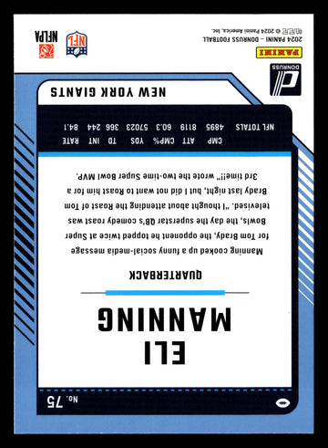 2024 Donruss #75 Eli Manning