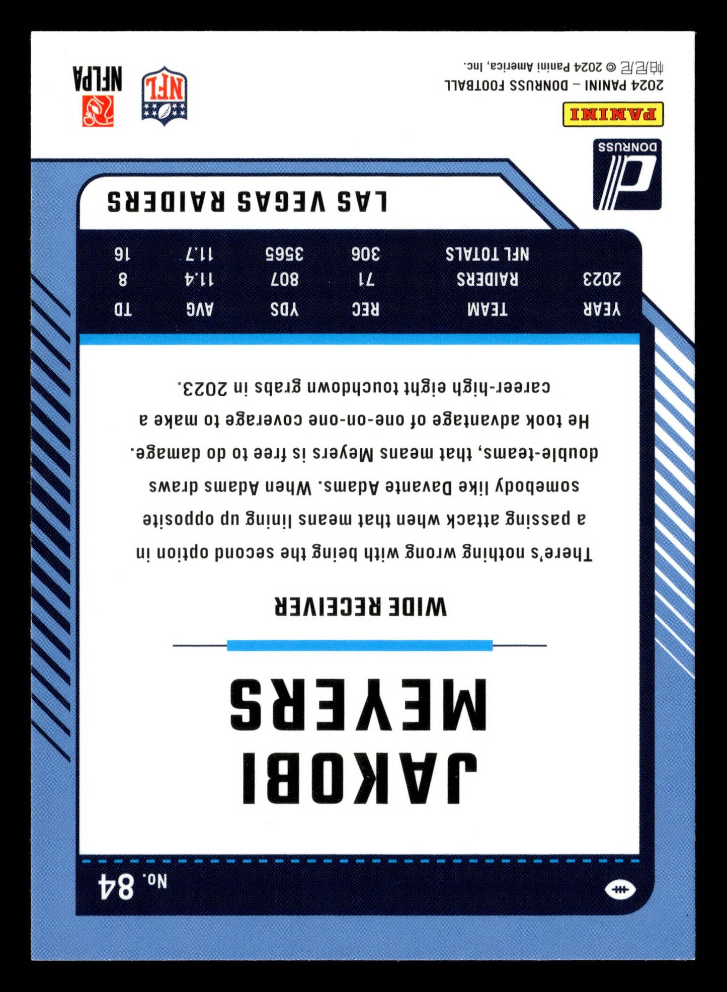 2024 Donruss #84 Jakobi Meyers