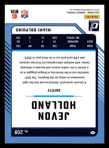 
2024 Donruss #208 Jevon Holland