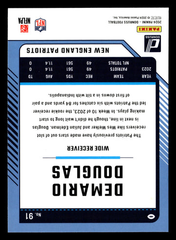
2024 Donruss #91 Demario Douglas