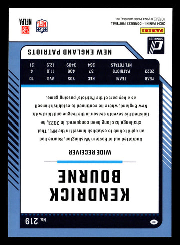 
2024 Donruss #219 Kendrick Bourne