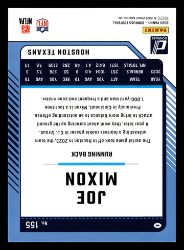 
2024 Donruss #155 Joe Mixon