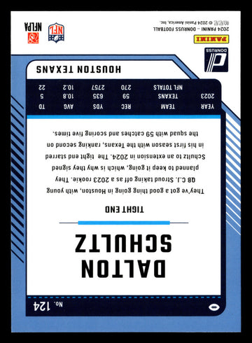 
2024 Donruss #124 Dalton Schultz