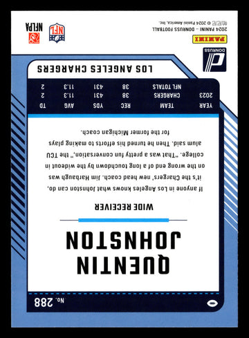 2024 Donruss #288 Quentin Johnston