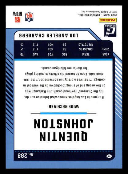 2024 Donruss #288 Quentin Johnston