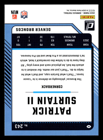 2024 Donruss #243 Patrick Surtain II