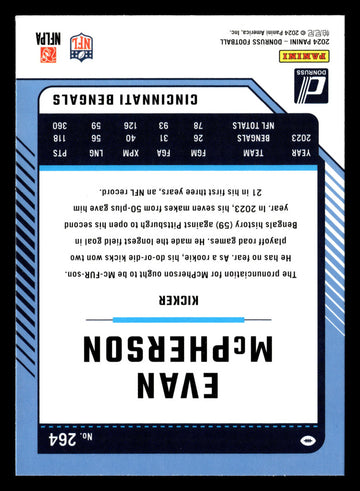 2024 Donruss #264 Evan McPherson