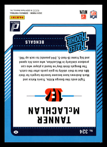 2024 Donruss #324 Tanner McLachlan