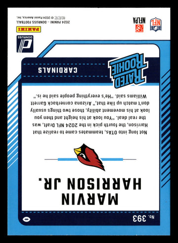 2024 Donruss #393 Marvin Harrison Jr.