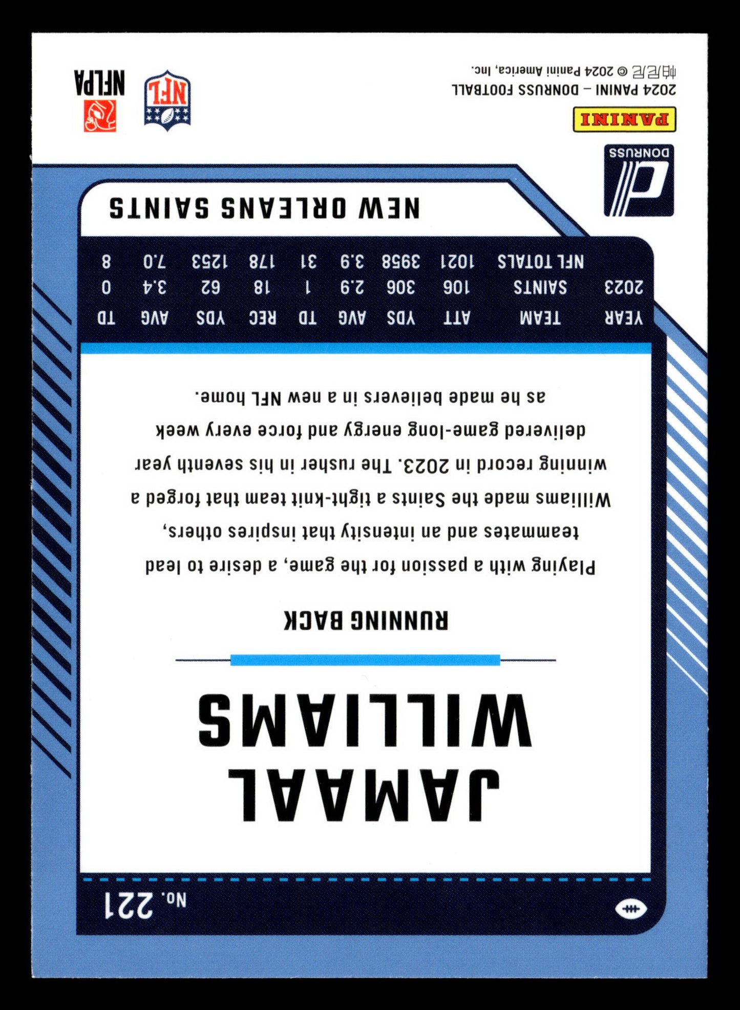 2024 Donruss #221 Jamaal Williams