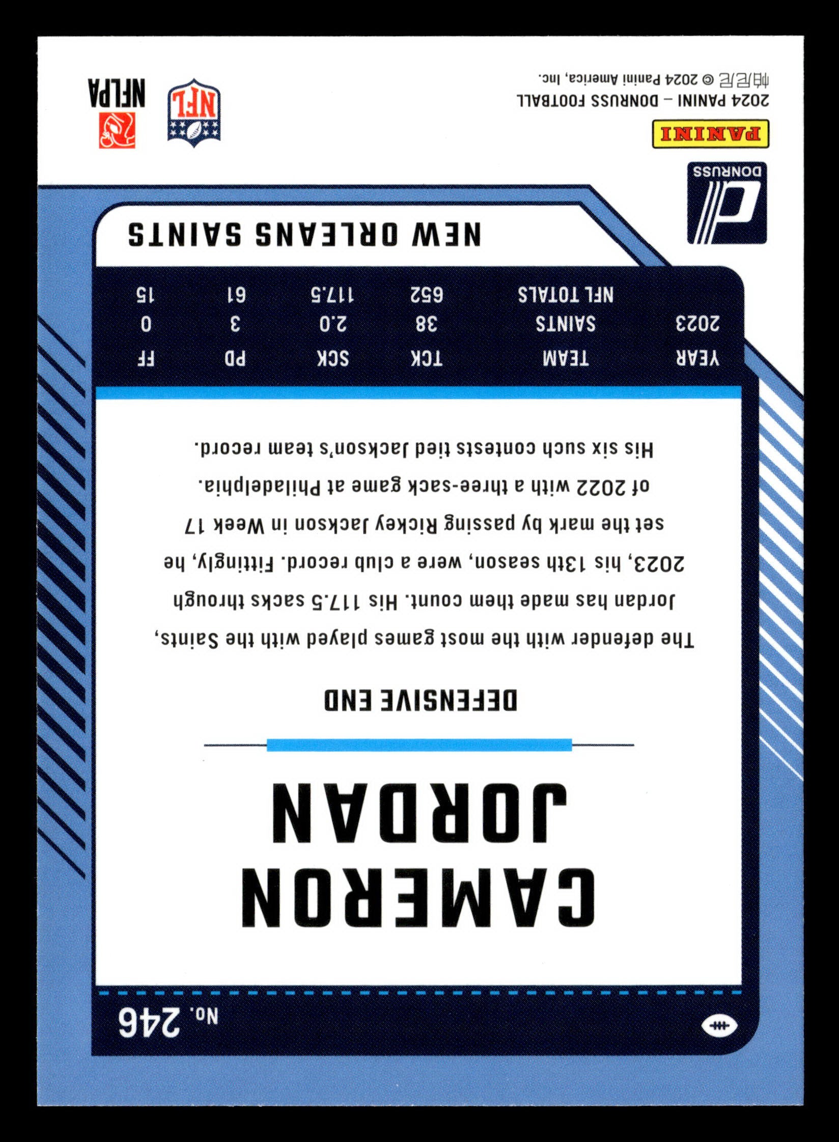 2024 Donruss #246 Cameron Jordan