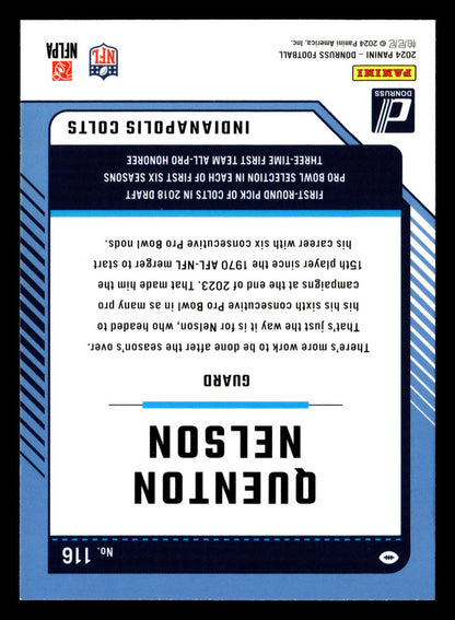 2024 Donruss #116 Quenton Nelson