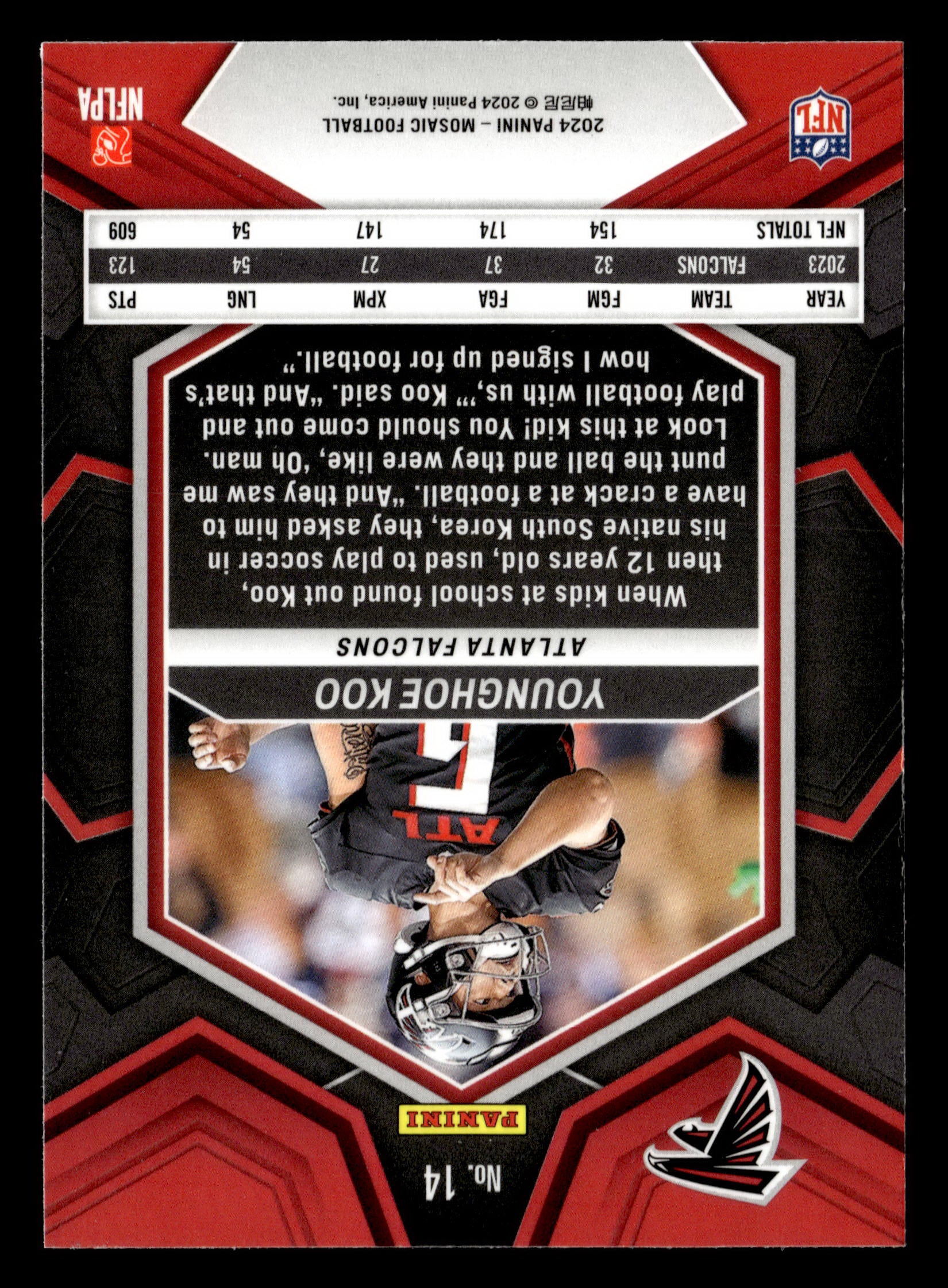 2024 Panini Mosaic #14 Younghoe Koo