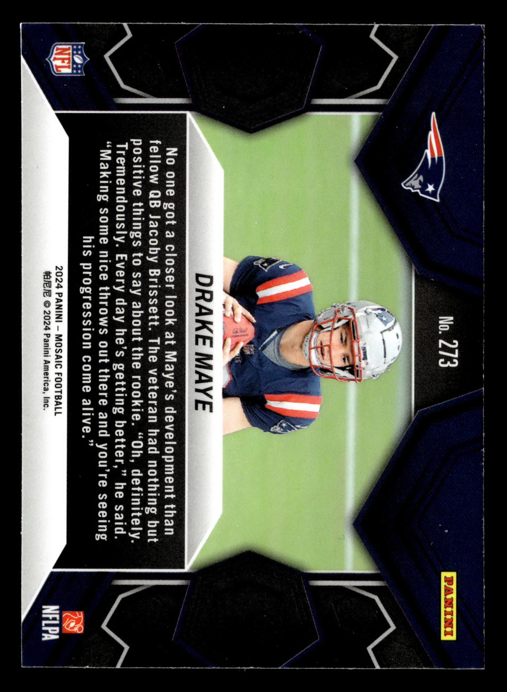 2024 Panini Mosaic #273 Drake Maye