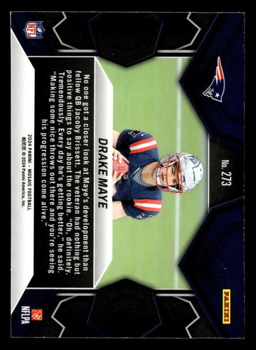 2024 Panini Mosaic #273 Drake Maye