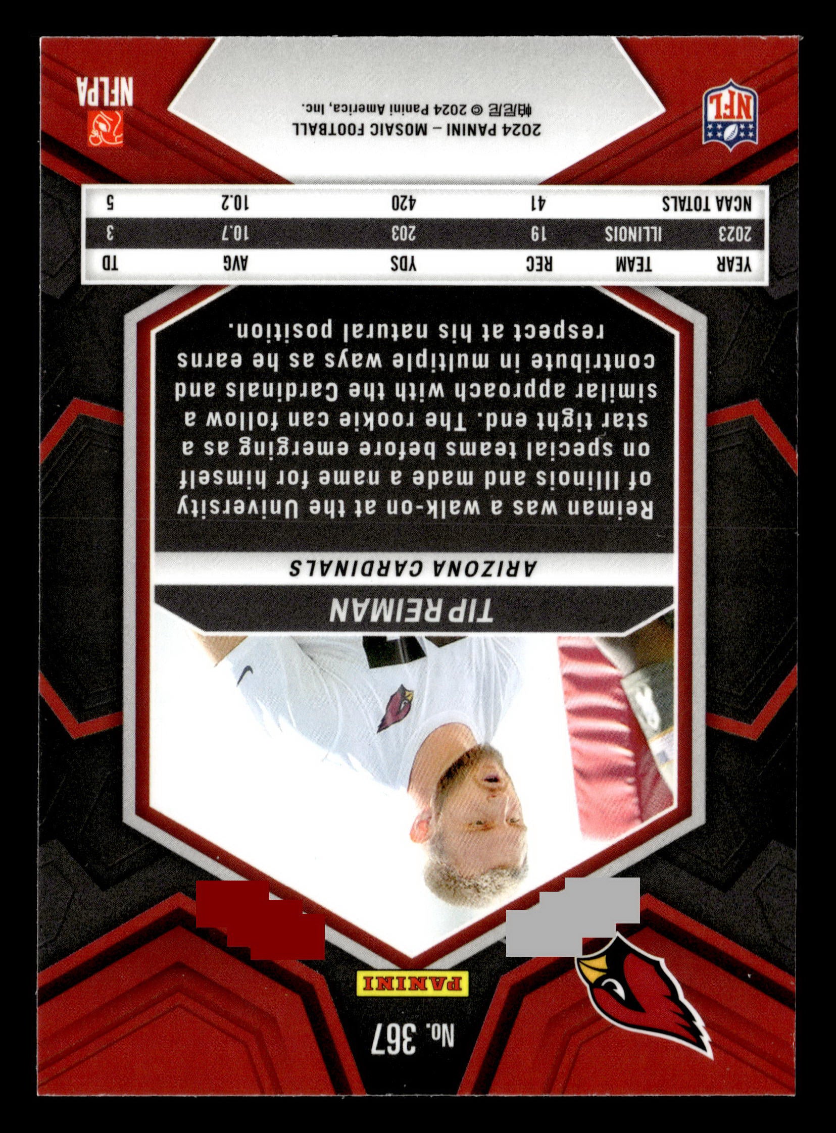 2024 Panini Mosaic #367 Tip Reiman
