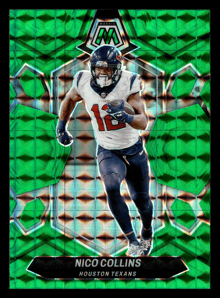 2024 Panini Mosaic #88 Nico Collins Mosaic Green