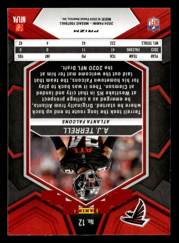2024 Panini Mosaic #12 A.J. Terrell Mosaic