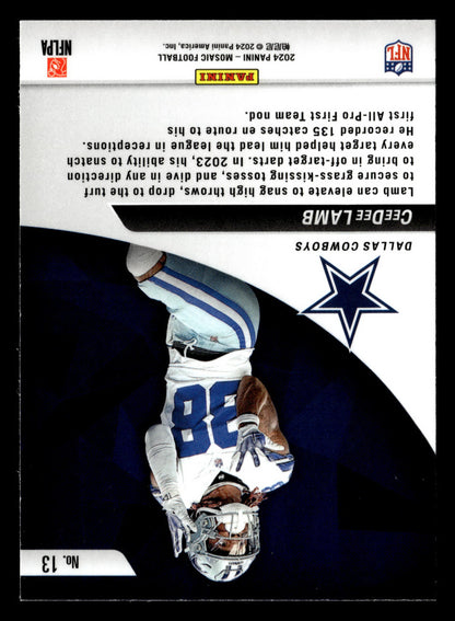 2024 Panini Mosaic #13 CeeDee Lamb Elevate