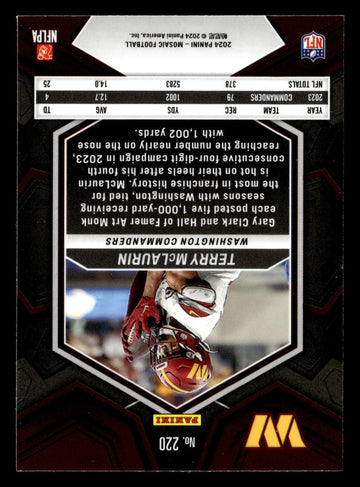 2024 Panini Mosaic #220 Terry McLaurin