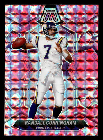 2024 Panini Mosaic #241 Randall Cunningham Mosaic Camo Pink