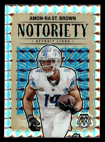 2024 Panini Mosaic #12 Amon-Ra St. Brown Notoriety Mosaic