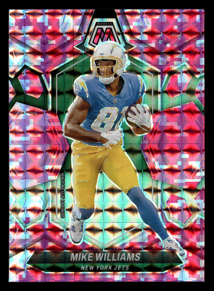 2024 Panini Mosaic #172 Mike Williams Mosaic Camo Pink