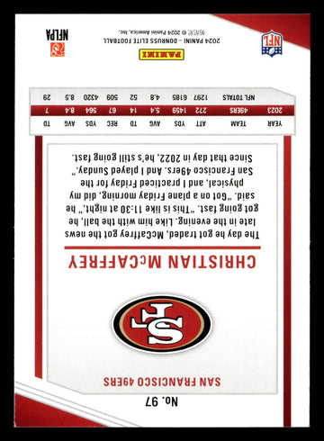 2024 Donruss Elite #97 Christian McCaffrey