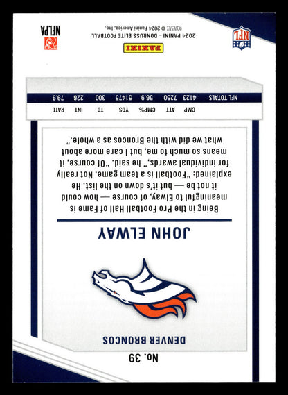 2024 Donruss Elite #39 John Elway