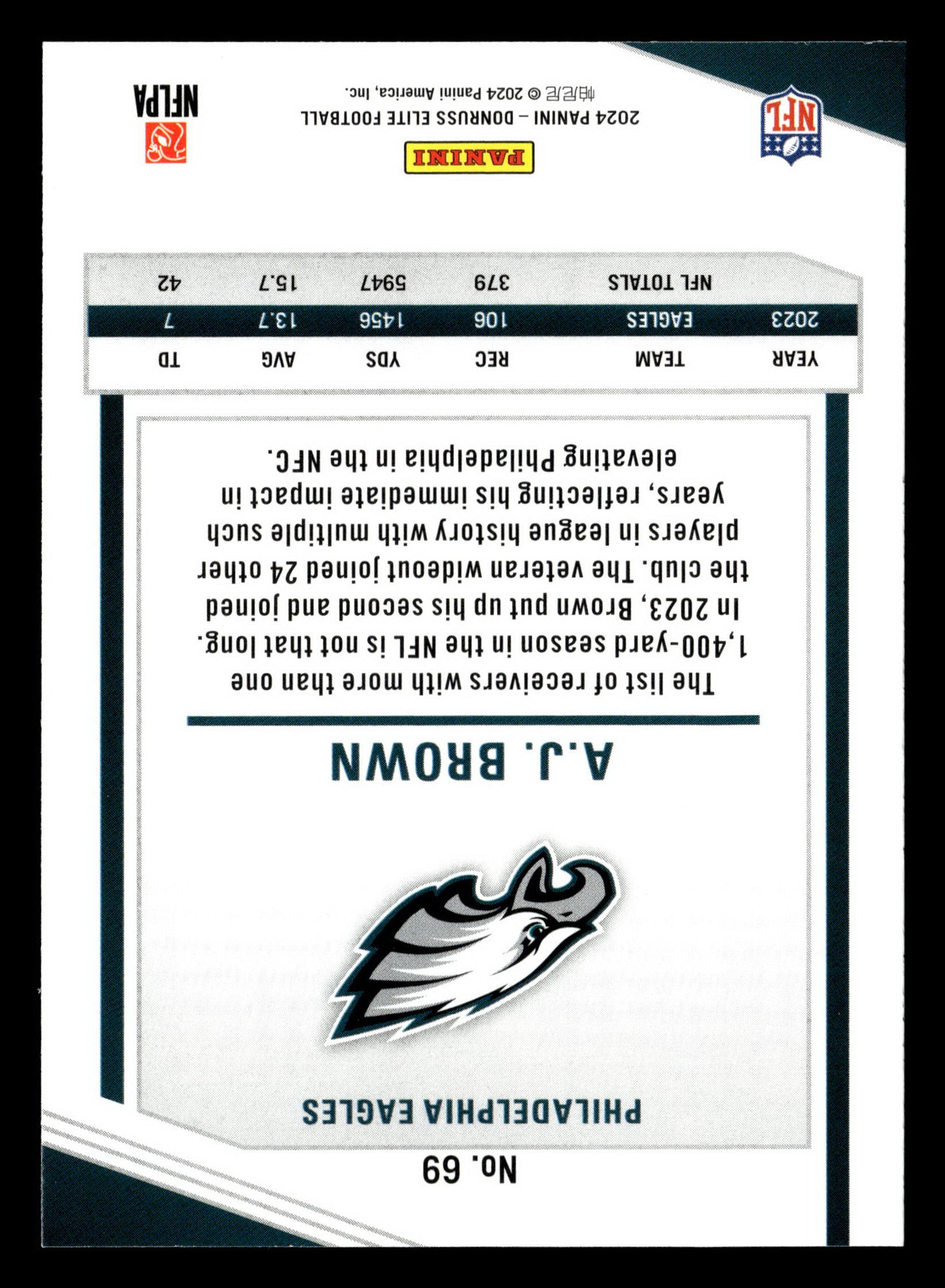 2024 Donruss Elite #69 A.J. Brown