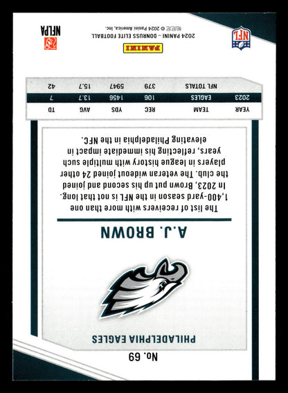2024 Donruss Elite #69 A.J. Brown