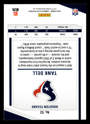 2024 Donruss Elite #92 Tank Dell