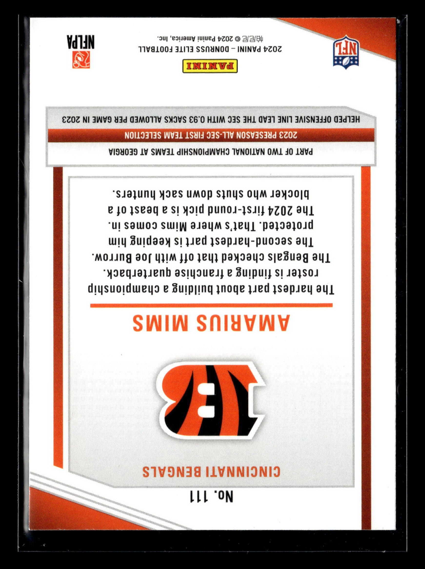 2024 Donruss Elite #111 Amarius Mims Green Disco
