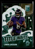 2024 Donruss Elite #1 Lamar Jackson Title Waves Green