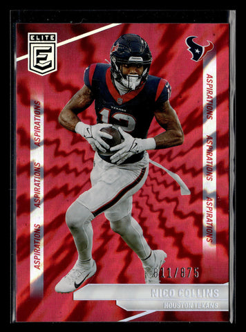 2024 Donruss Elite #6 Nico Collins Aspirations Shimmer #/875