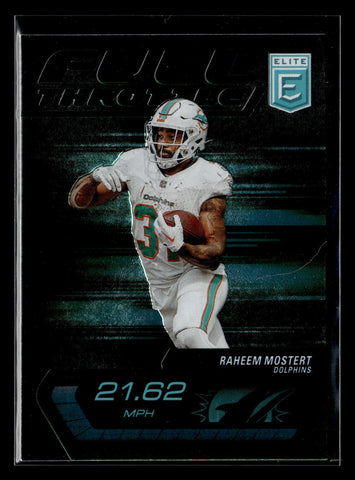 2024 Donruss Elite #6 Raheem Mostert Full Throttle Green