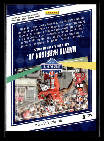 
2024 Score #9 Marvin Harrison Jr. NFL Draft