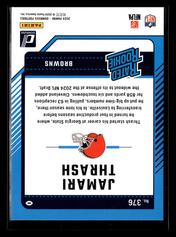 
2024 Donruss #376 Jamari Thrash Press Proof Red