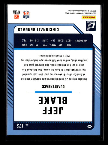 
2024 Donruss #172 Jeff Blake Press Proof Red